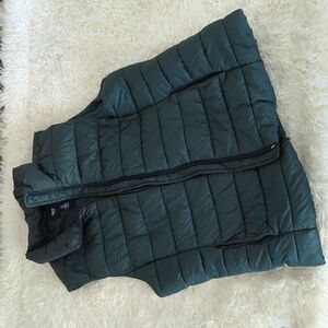 Dark Green Puffy Vest
